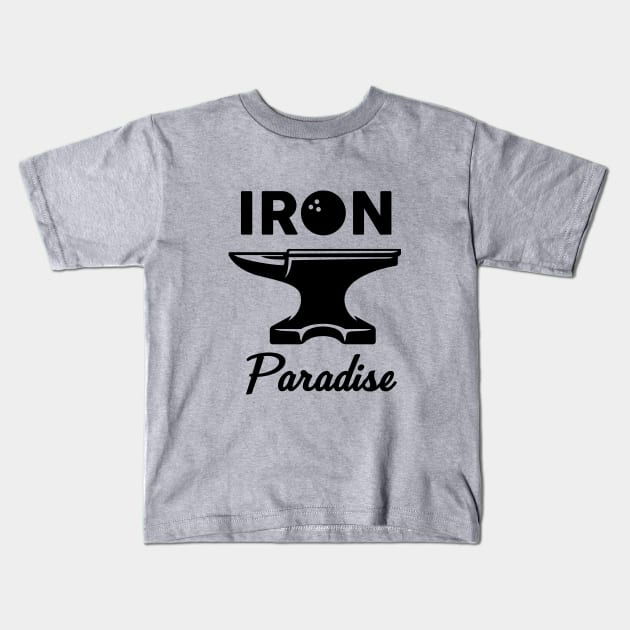 Iron Paradise Kids T-Shirt by Woah_Jonny